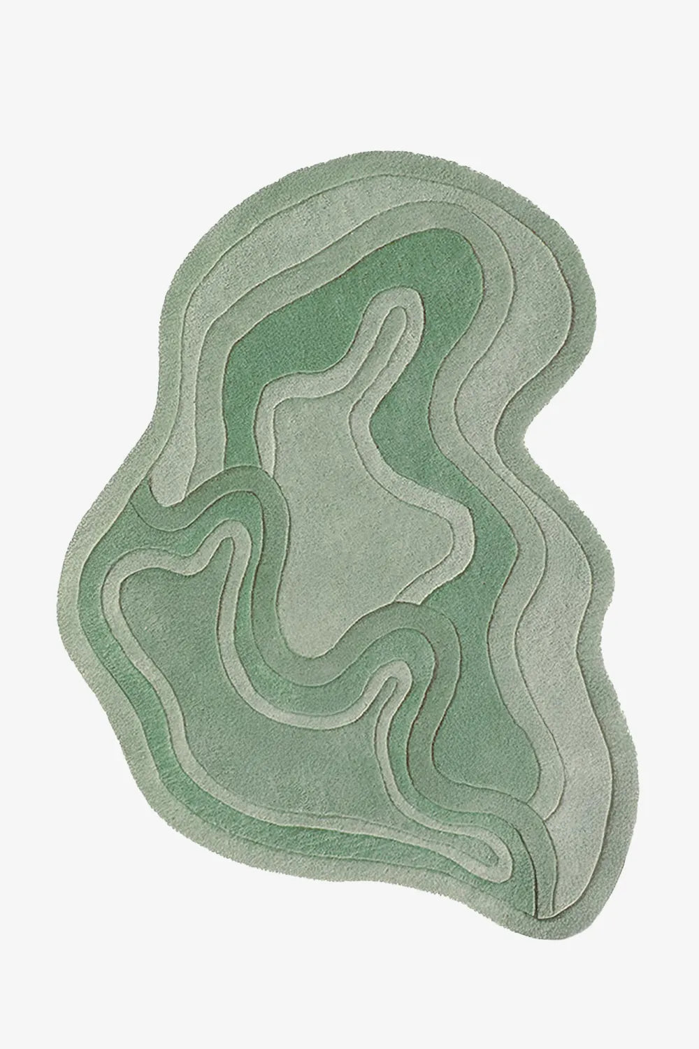 Rolling Tides Organic Shaped Hand Tufted Wool Rug、mySite、gigharbornorthrealestate