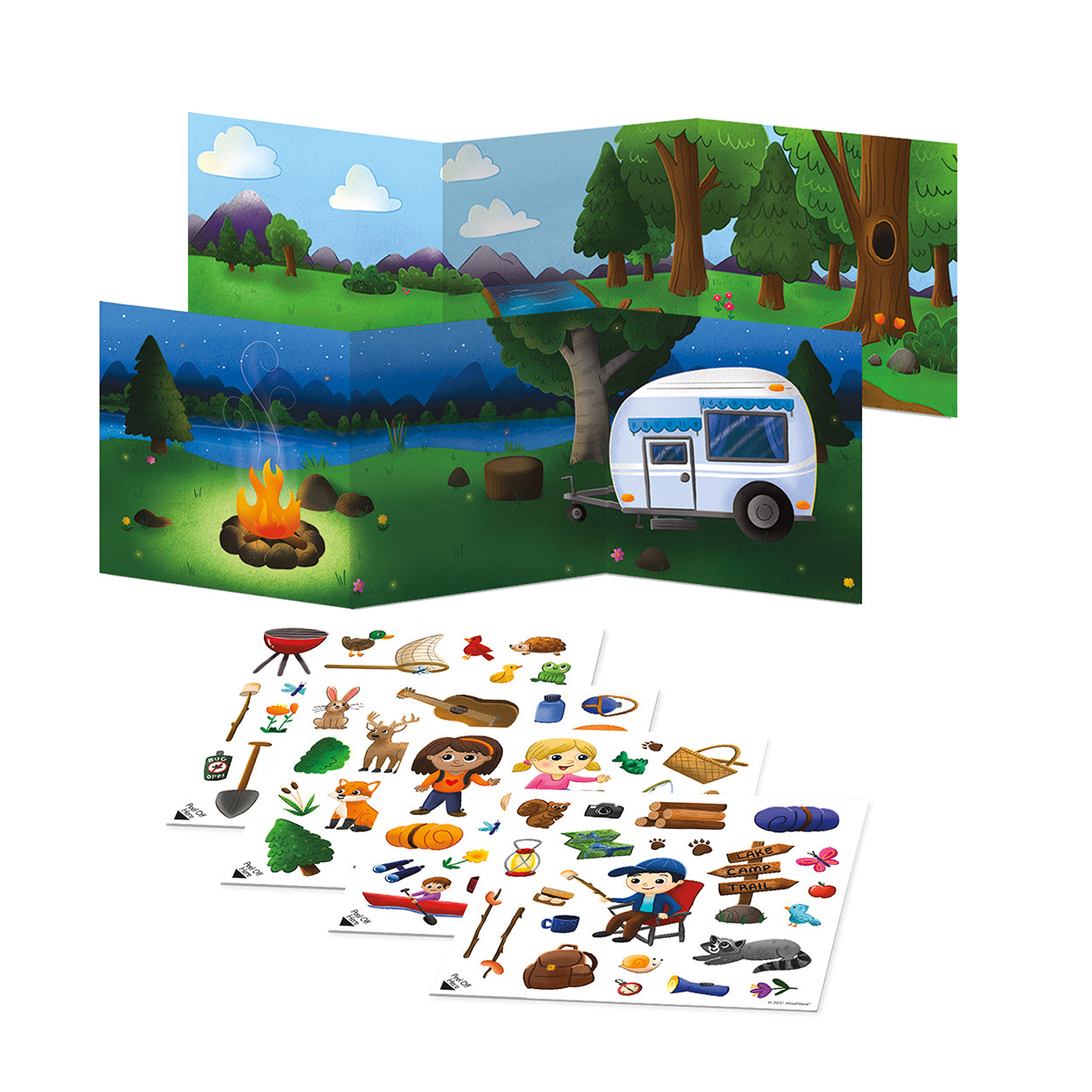  Happy Campers Sticker Activity Tote、mySite、ghnorth
