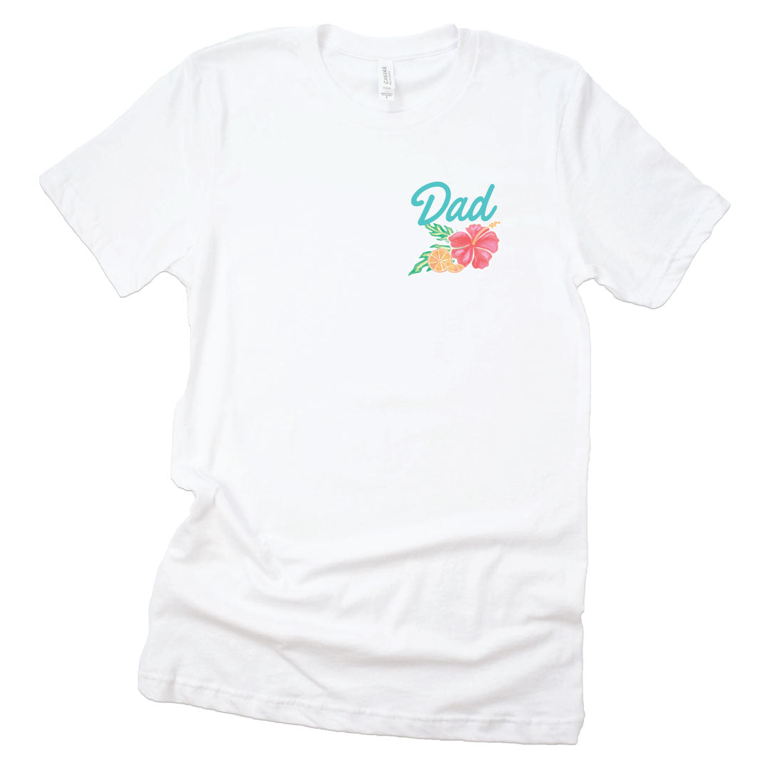  Tropical Paradise Dad Graphic Tee | White、mySite、layawaytickets