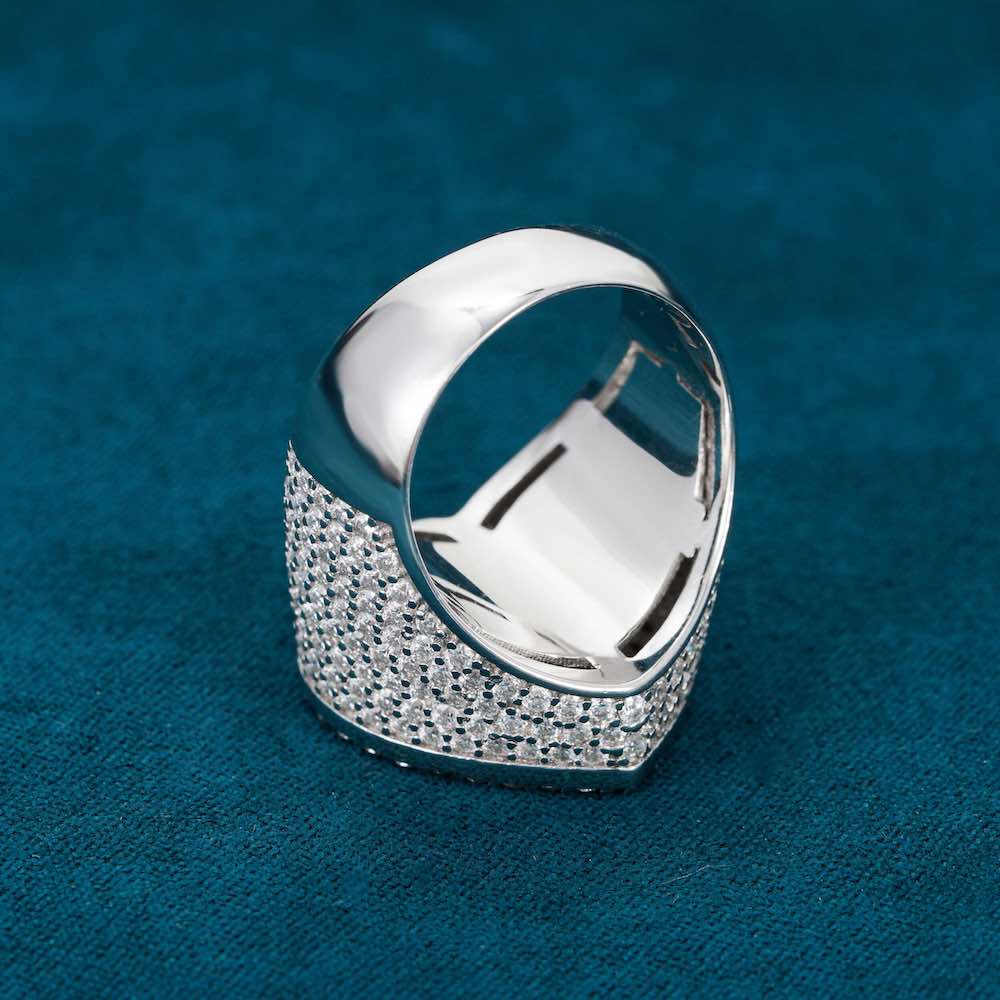 Moissanite Baguette Heart Signet Ring 14K Gold、mySite、hinf8tx79