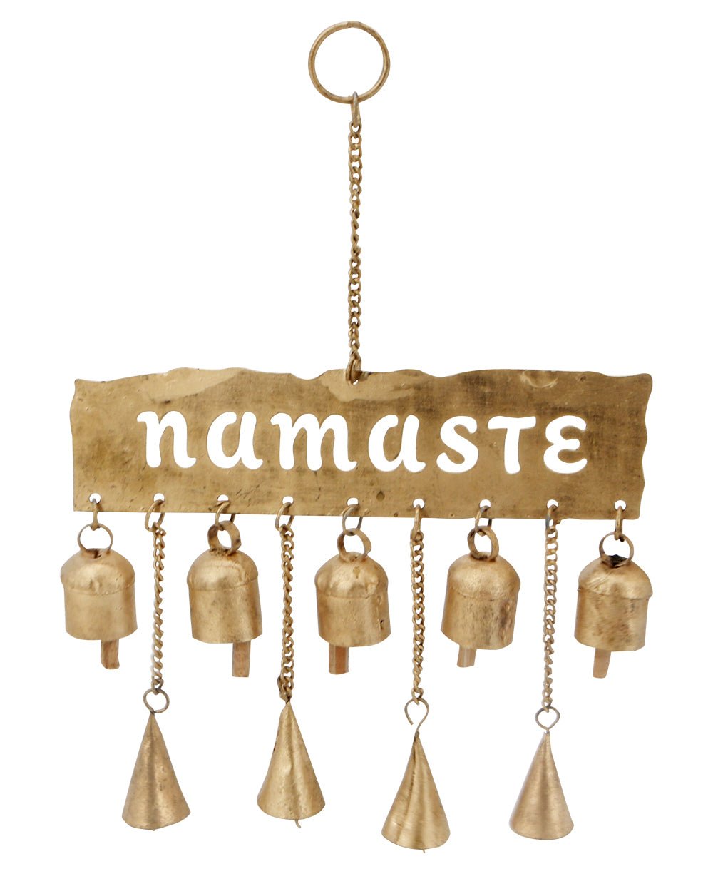 Fairtrade Namaste Bell Chime Wall Hanging、mySite、topwebapps