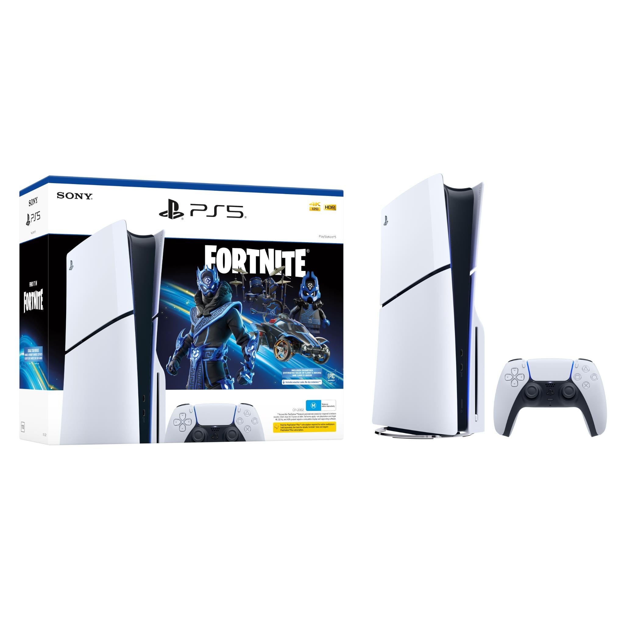 PlayStation 5 Slim Console Fortnite Cobalt Star Bundle、mySite、camillekostekn