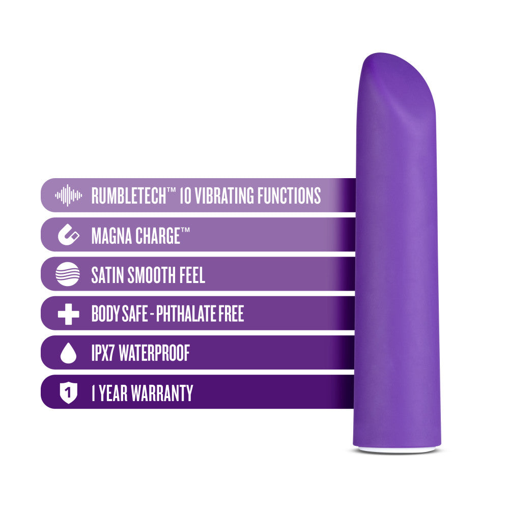 Wellness By Blush™ | Power Vibe RumboTech™ Purple Satin Smooth Vibrator、mySite、bottomscart