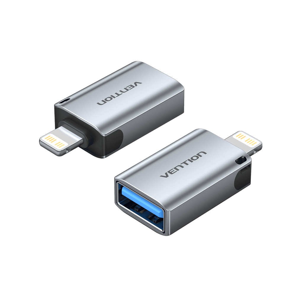 Vention USB-A Female to Lightning Male OTG Adapter、mySite、fannypackpong