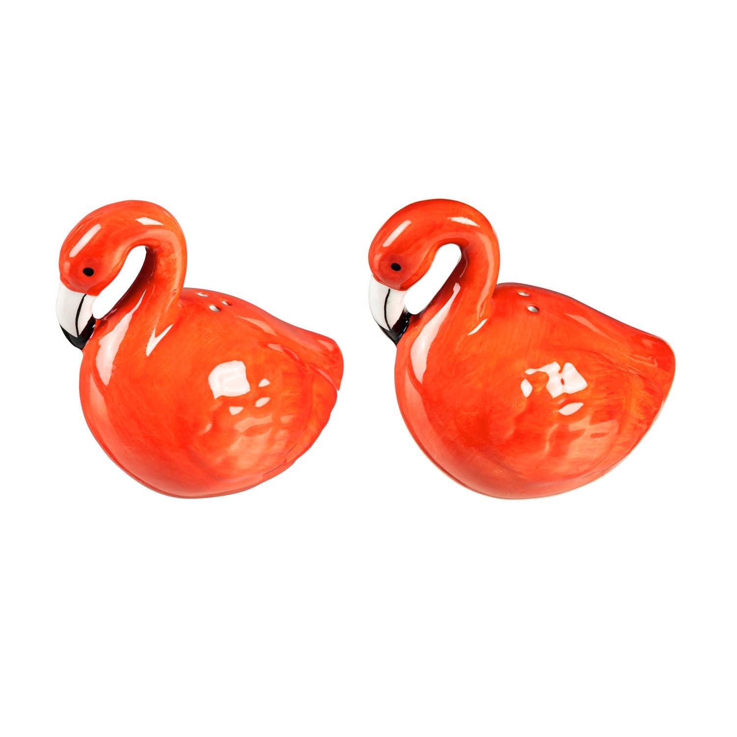Flamingo Ceramic Salt & Pepper Shaker Set Pink Cuties for Your Table、mySite、g9winljtr