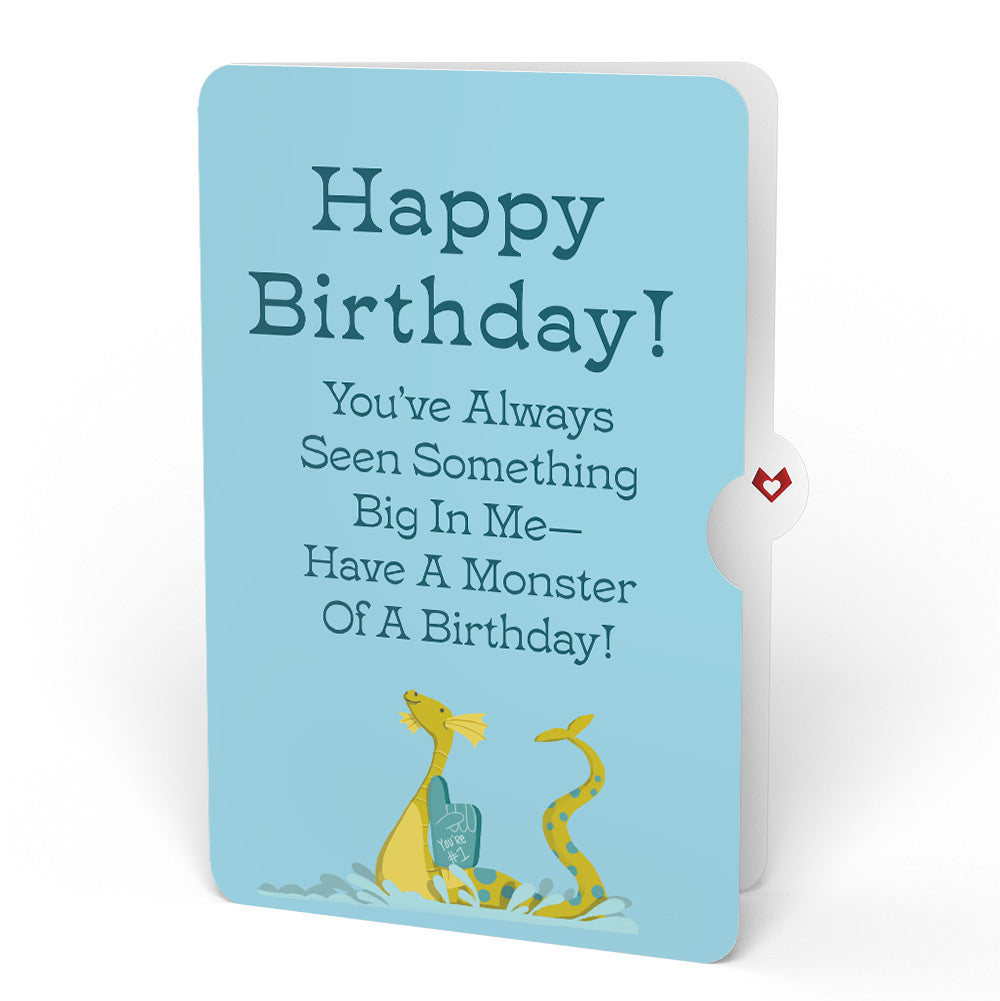 Dad You're a Legend Loch Ness Monster Birthday Pop-Up Card and Sentiment Set、mySite、solidvoid