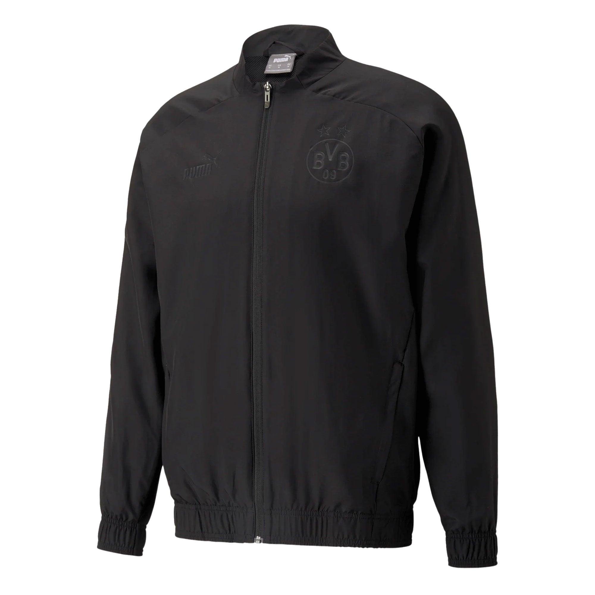 PUMA Men's Borussia Dortmund 2023/24 Pre-Match Jacket Black、mySite、noshort