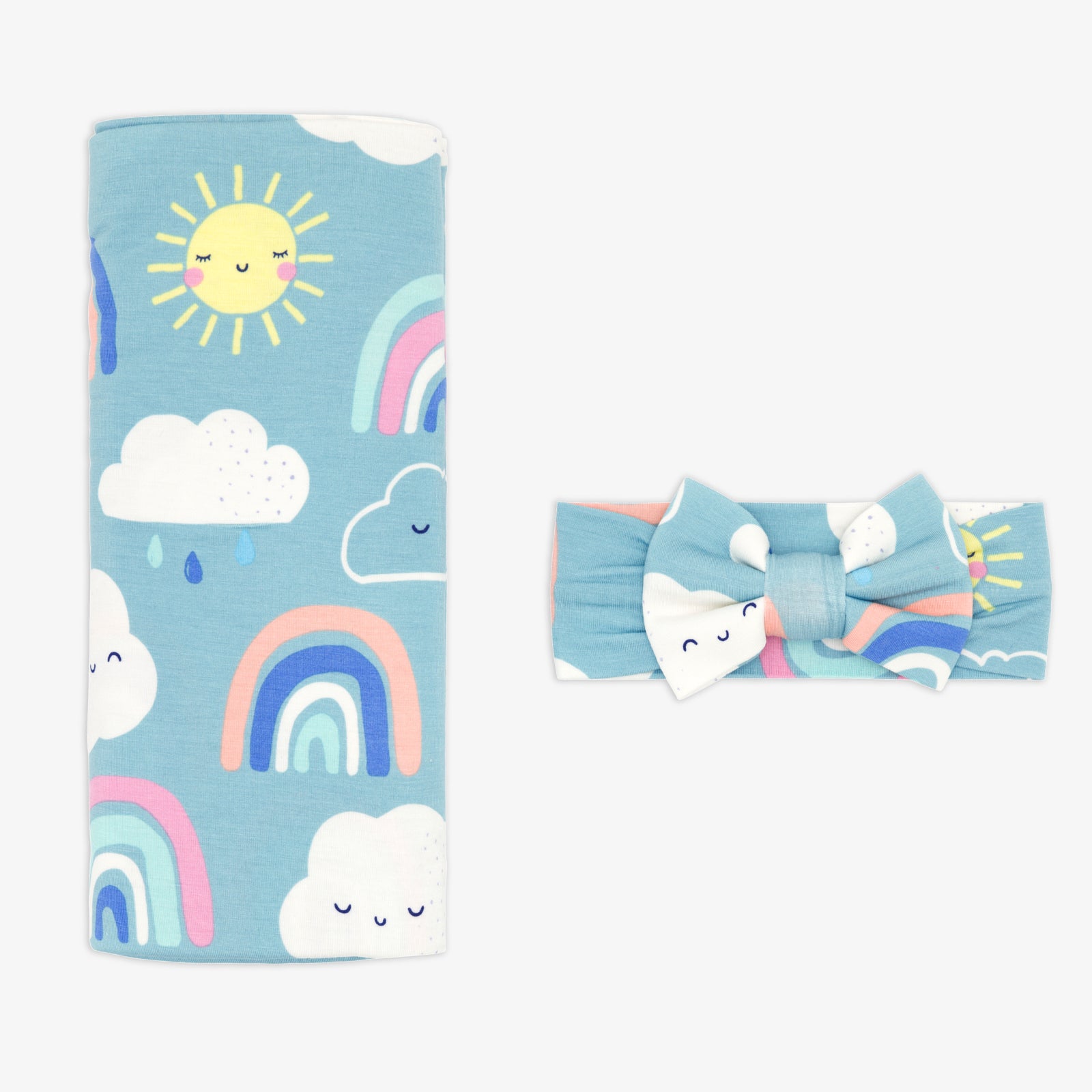  Sunny Skies Swaddle & Luxe Bow Headband Set、mySite、layawaytickets