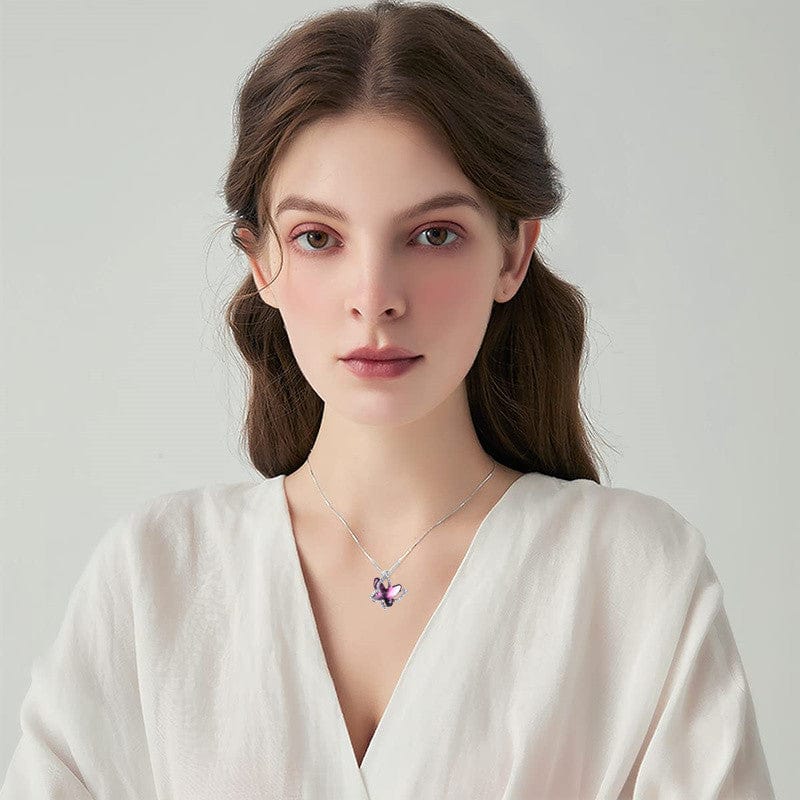 Butterfly Crystal Necklace in 3 different color's、mySite、g9winljtr