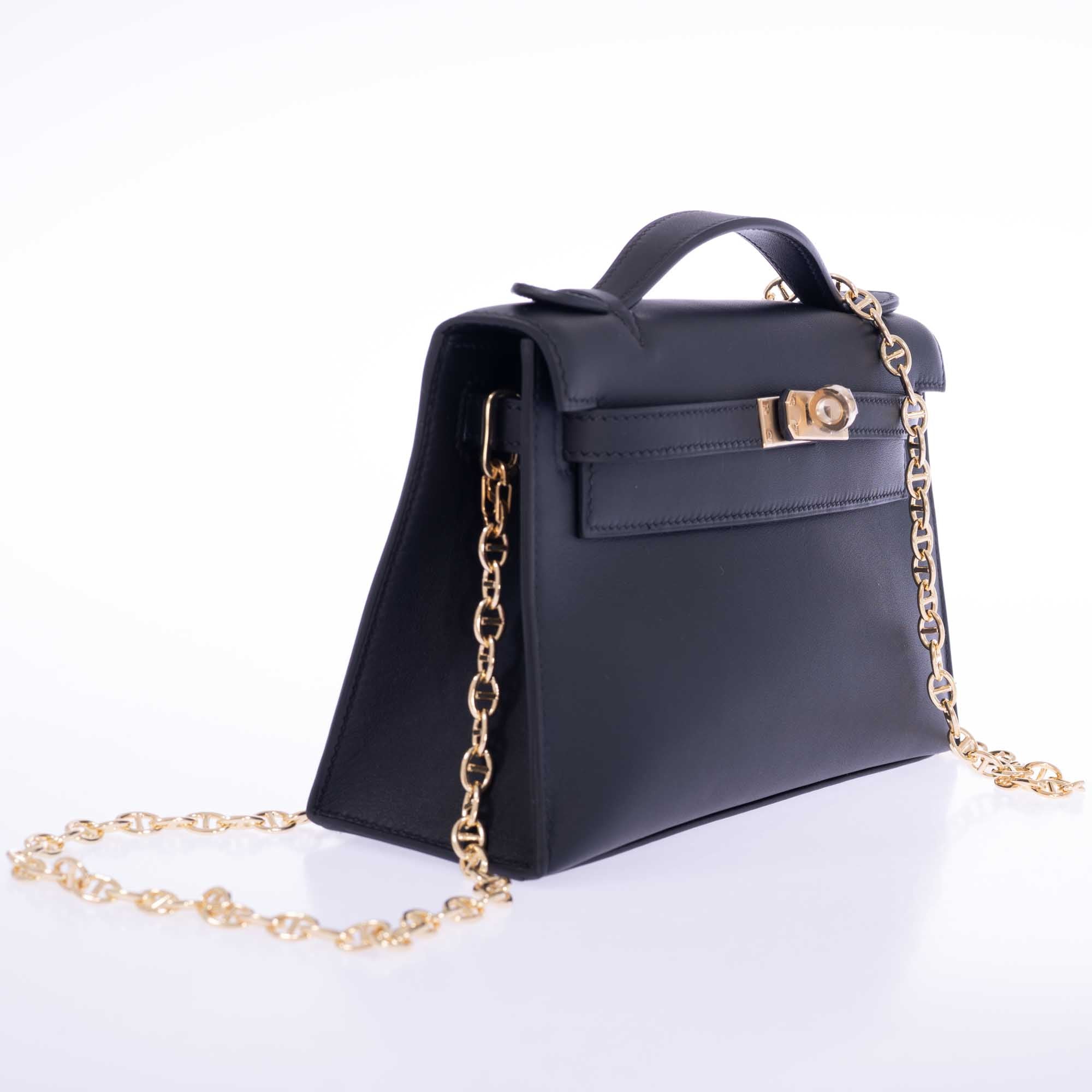 Hermès Kelly Mini Pochette Black Swift Permabrass Hardware、mySite、garminoutage.com