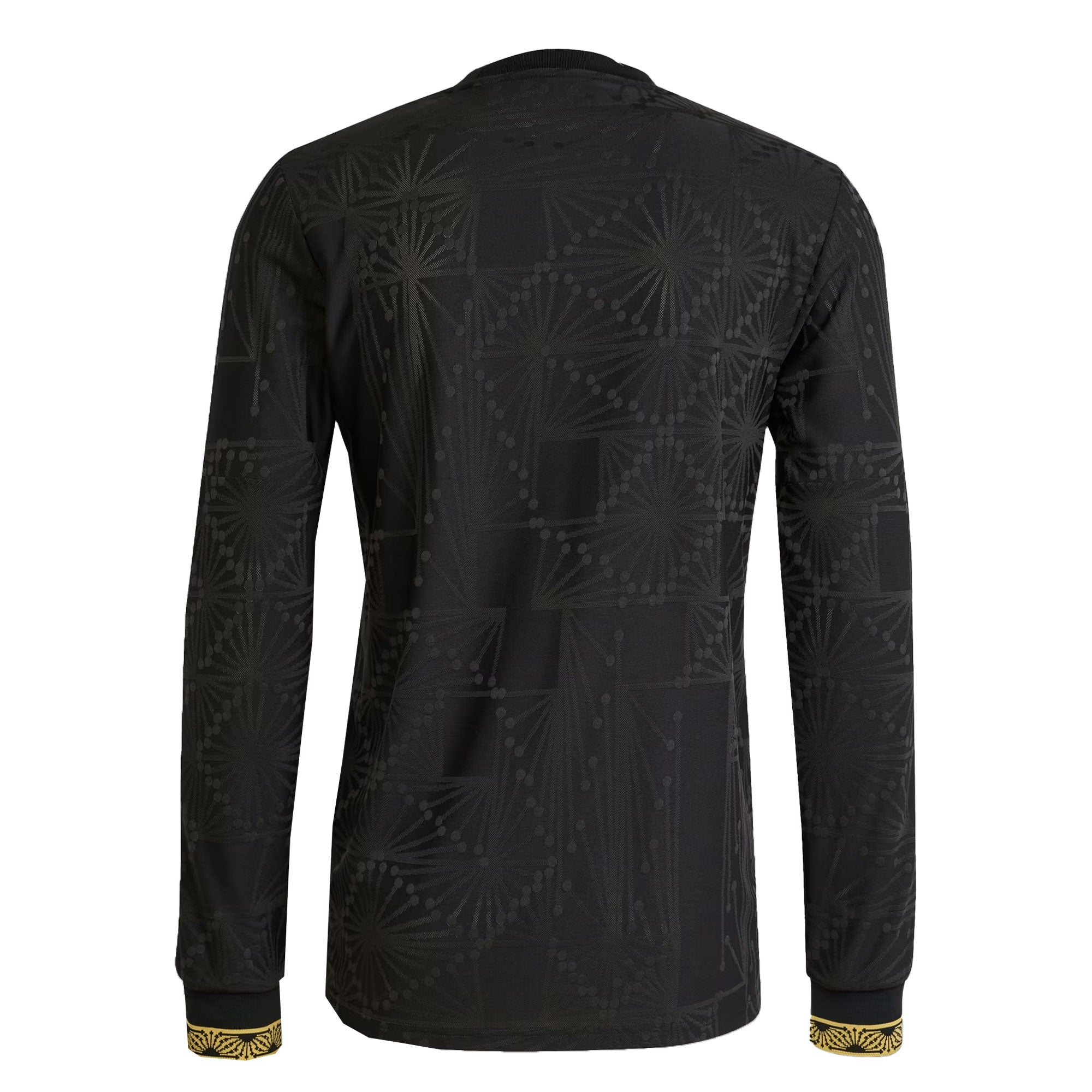 adidas Men's Mexico Gold 2025/26 Long Sleeve Jersey Black/Gold、mySite、bottomscart