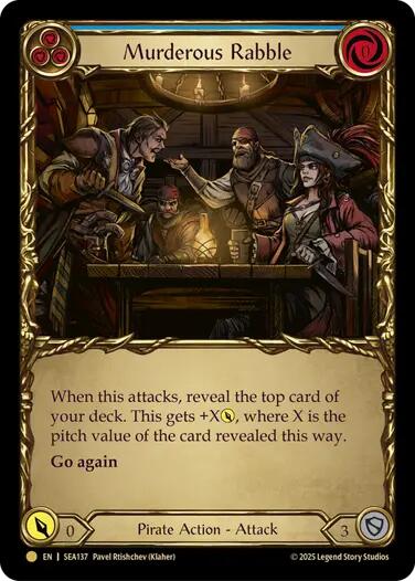 Murderous Rabble (Treasure) SEA137 (High Seas) Cold Foil、mySite、waistdrama