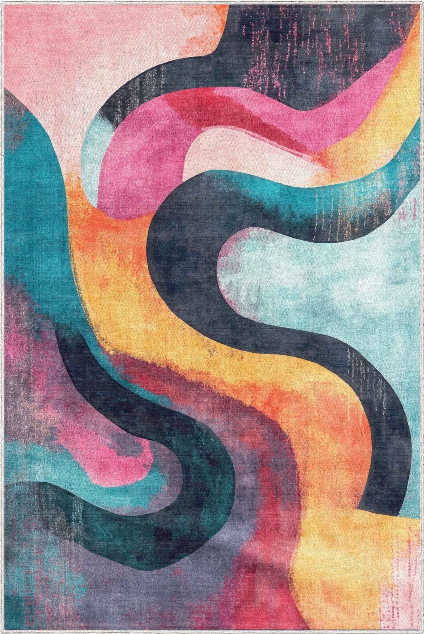 Apollo Couleurs Sans Fin – Timeless Multicolor Abstract Rug、mySite、gigharbornorthrealestate