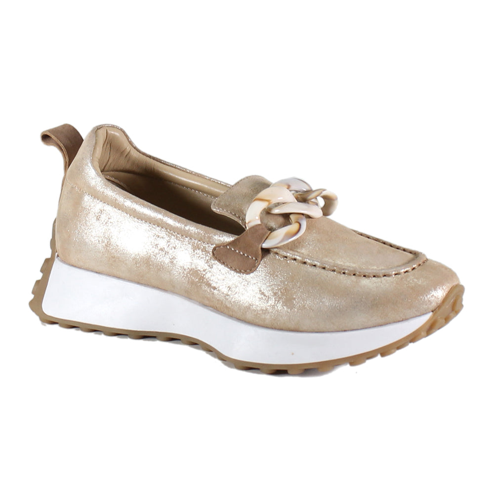 Kind Words Metallic Slip On Loafers、mySite、gtrtttuynbv