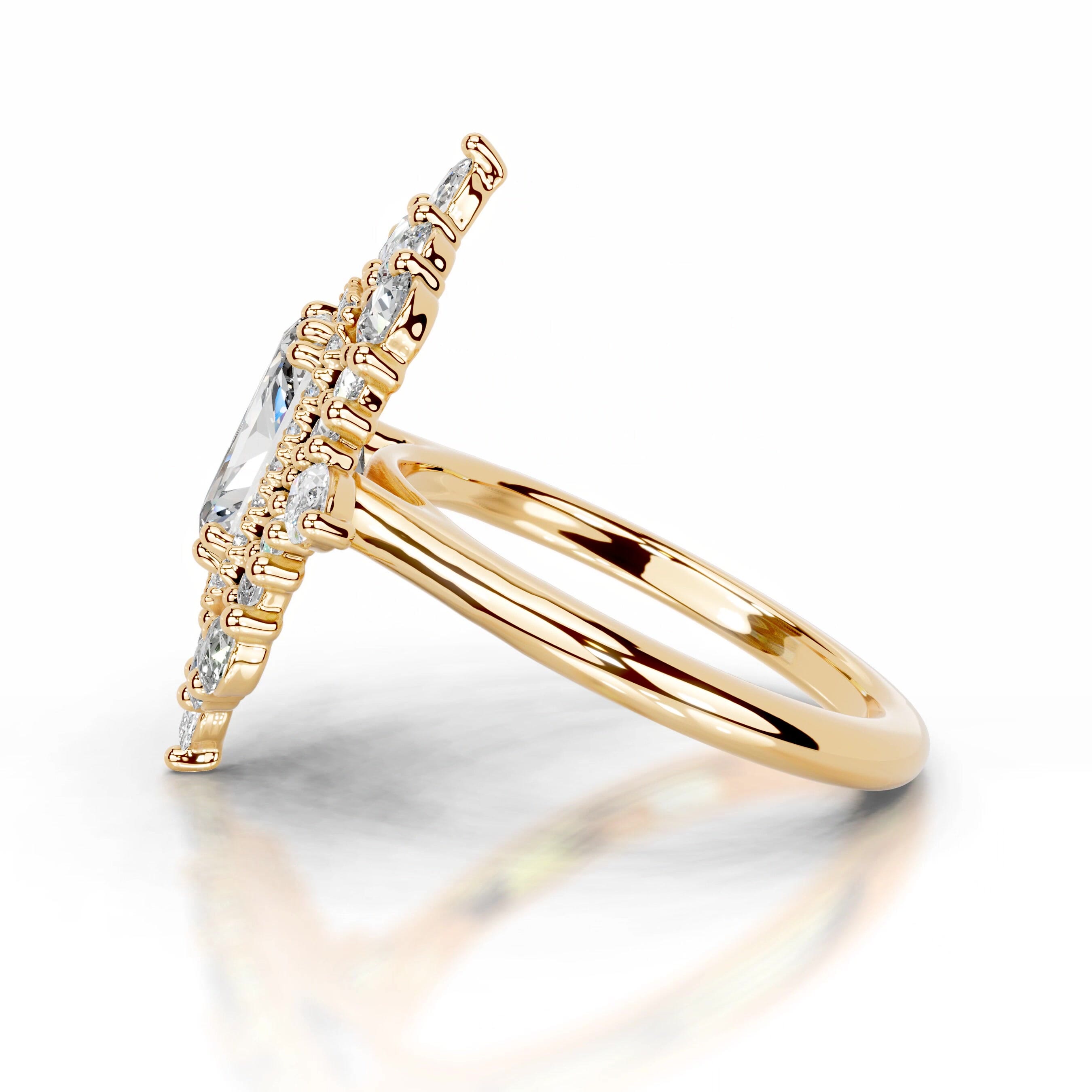 Alberta Diamond Engagement Ring - 18K Yellow Gold、mySite、hinf8tx79