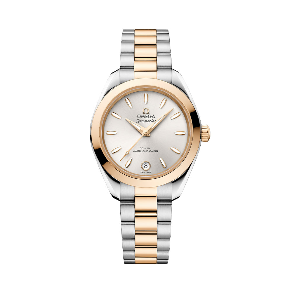  Seamaster Aqua Terra 150M Two-Tone 30mm - Silver on Bracelet