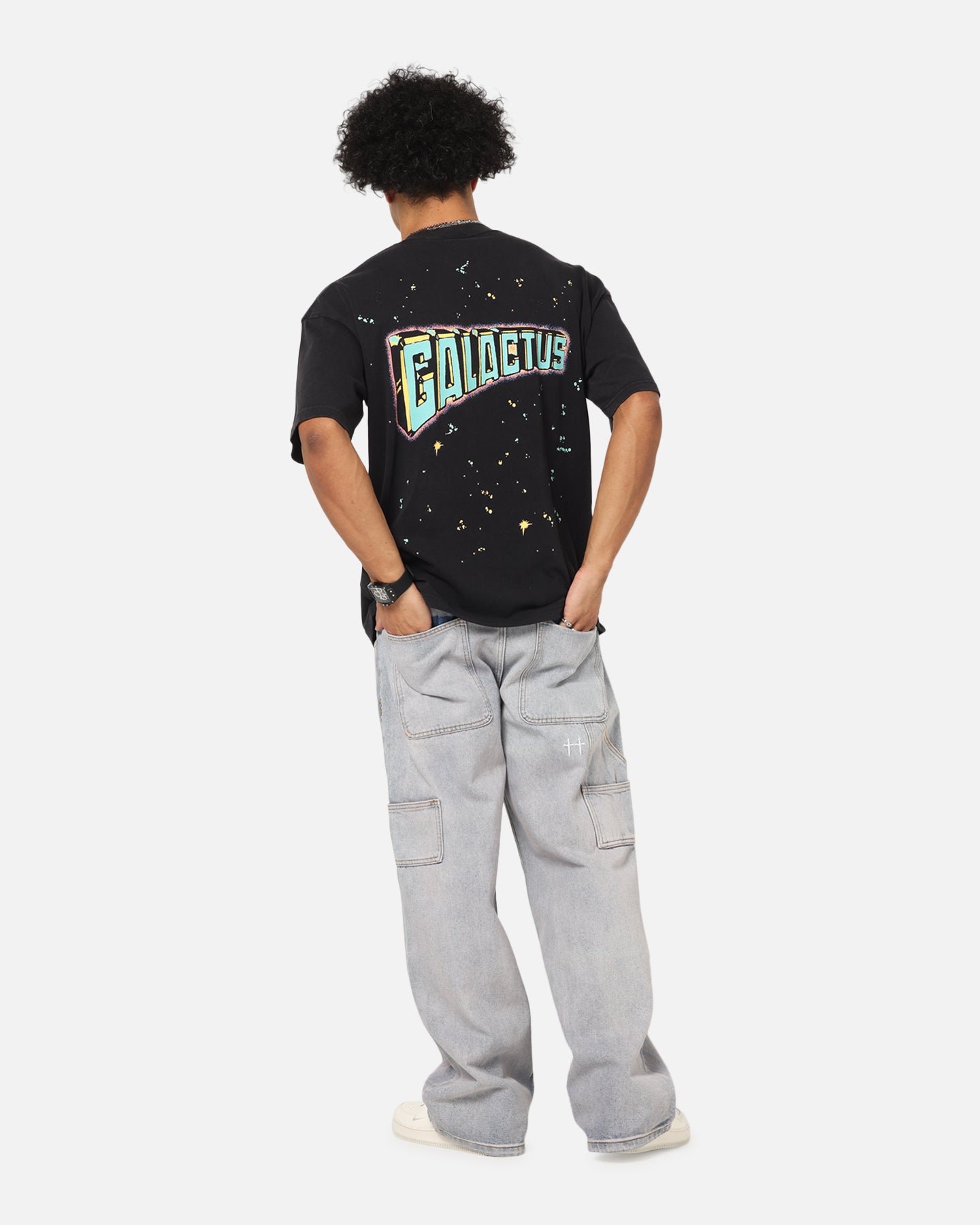 73 Studio Marvel Fantastic Four Galactus Universe T-Shirt Black Acidwash、mySite、zt4zffjzw