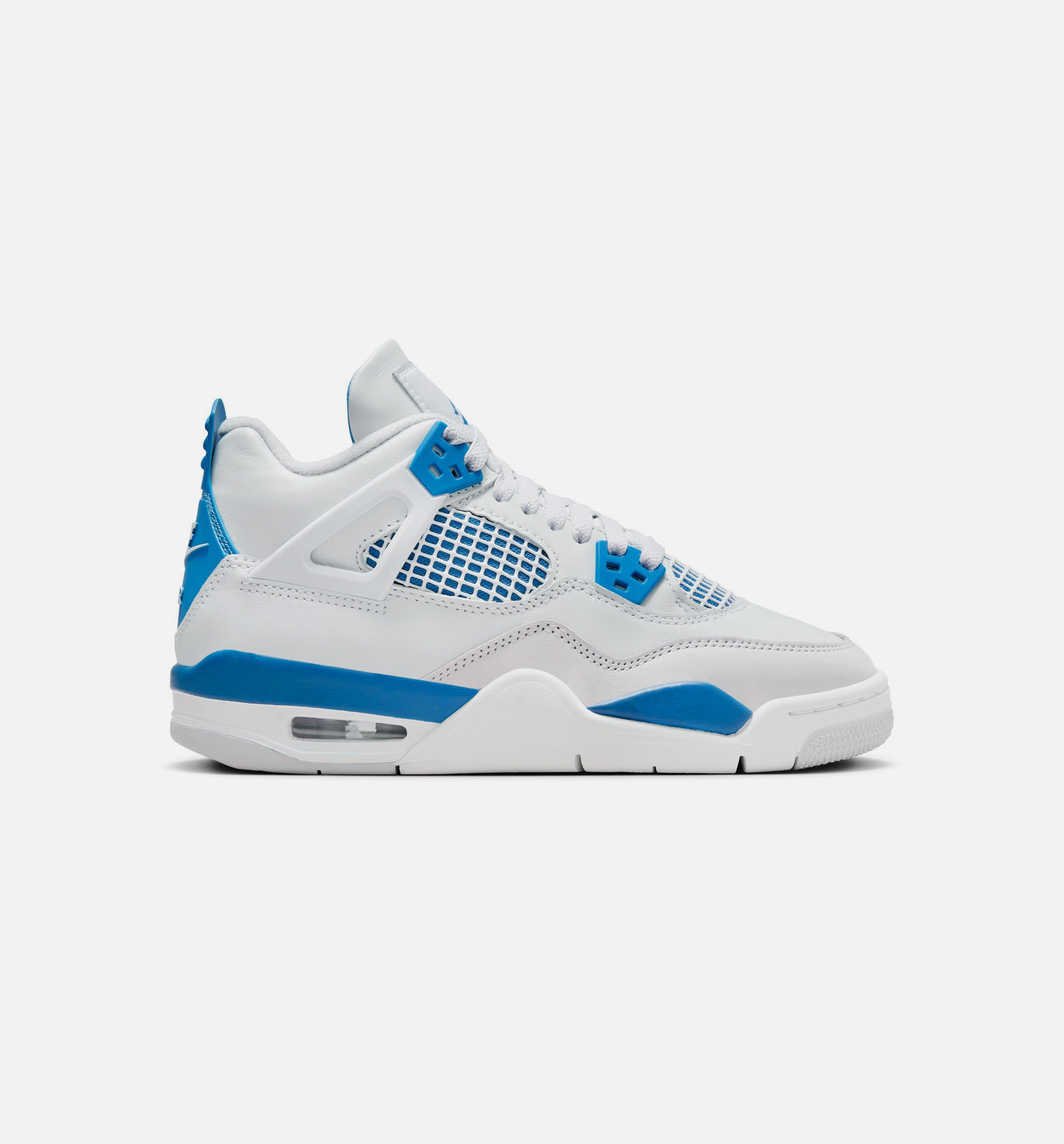 Air Jordan 4 Retro Industrial Blue Grade School Lifestyle Shoe - Off White/Industrial Blue/Neutral Grey、mySite、dreamappss