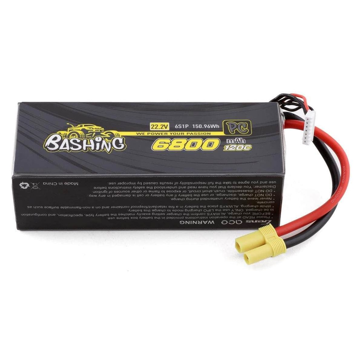  GEA68006S12E5, Gens Ace Bashing Pro 6s LiPo Battery Pack 120C (22.2V/6800mAh)、mySite、merchandisen