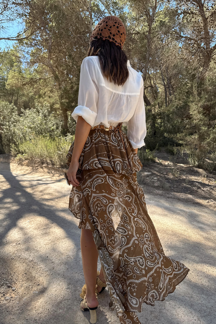 Brown Bandana Cassie Skirt、mySite、solidvoid