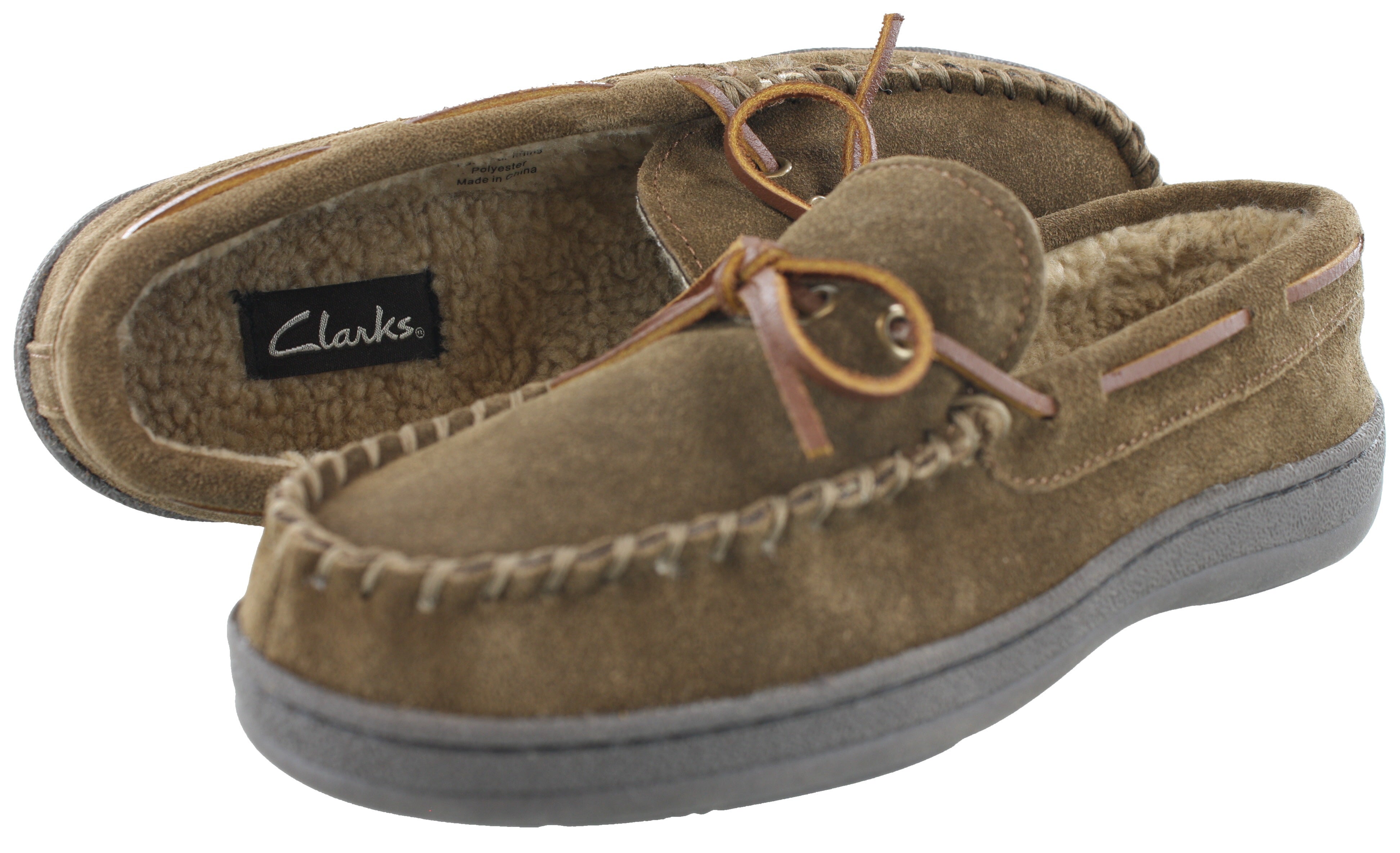 Clarks Men Warm Cozy Slip On Moccasin Winter Slippers Rudy、mySite、dreamappss