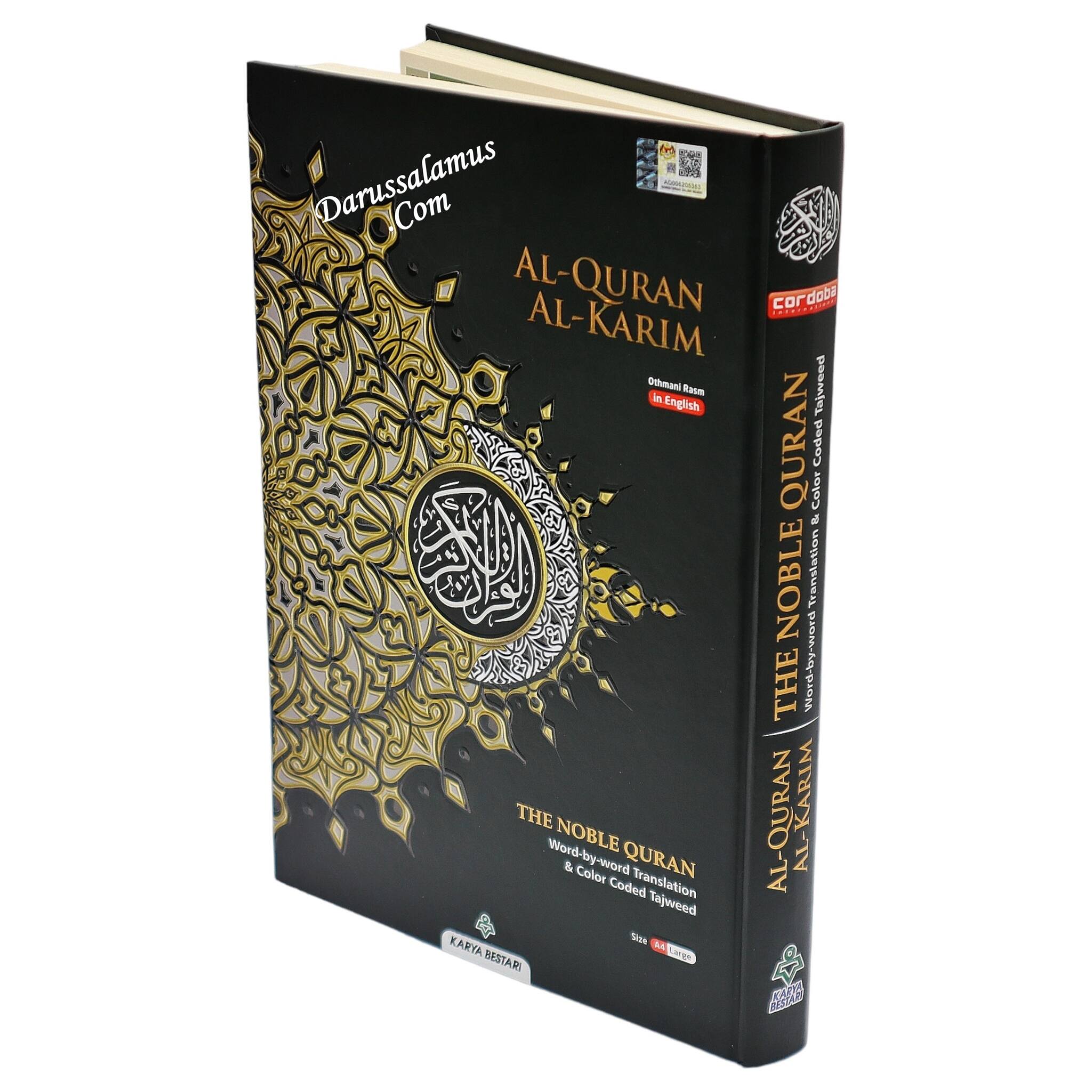 Maqdis Quran | The Noble Quran Word By Word Translation and Color Coded Tajweed (Al Quran Al Karim) Large Size A4 (English-Arabic)、mySite、topwebapps