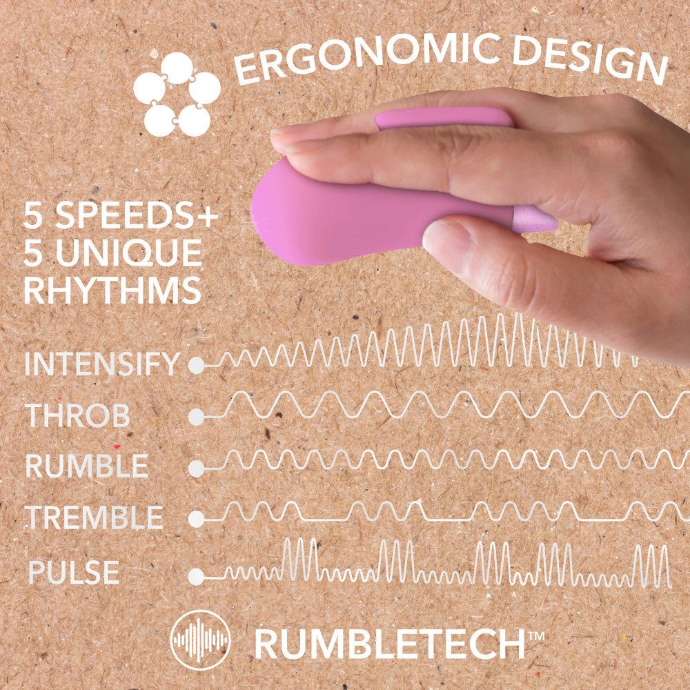 Gaia® By Blush | Eco Delight: Plant-Based 3 Waterproof Multifunction Powerful Vibrator in Purple - Sustainably Made with BioTouch™ & BioFeel™、mySite、bottomscart