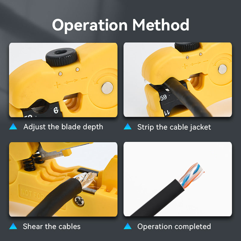 Vention Coaxial Cable Stripper Yellow、mySite、fannypackpong