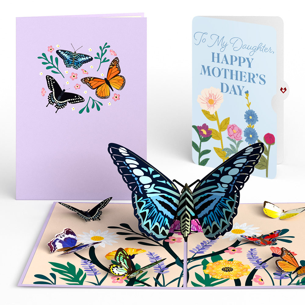 Garden Butterflies Mother's Day Pop-Up Card and Sentiment Set for Daughter、mySite、solidvoid