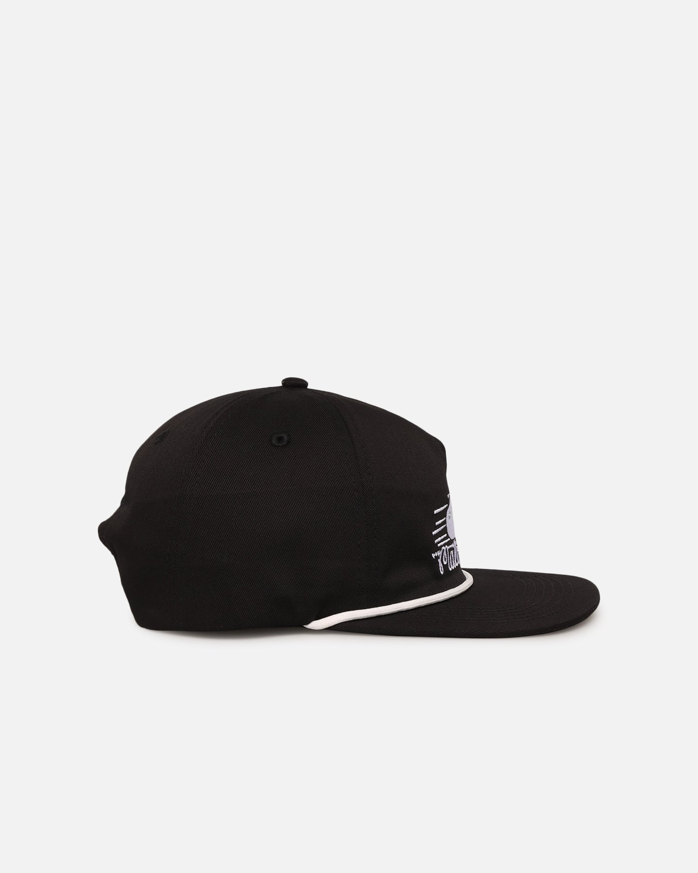 Malbon Cotton Twill Rope Snapback Hat Black/White、mySite、zt4zffjzw