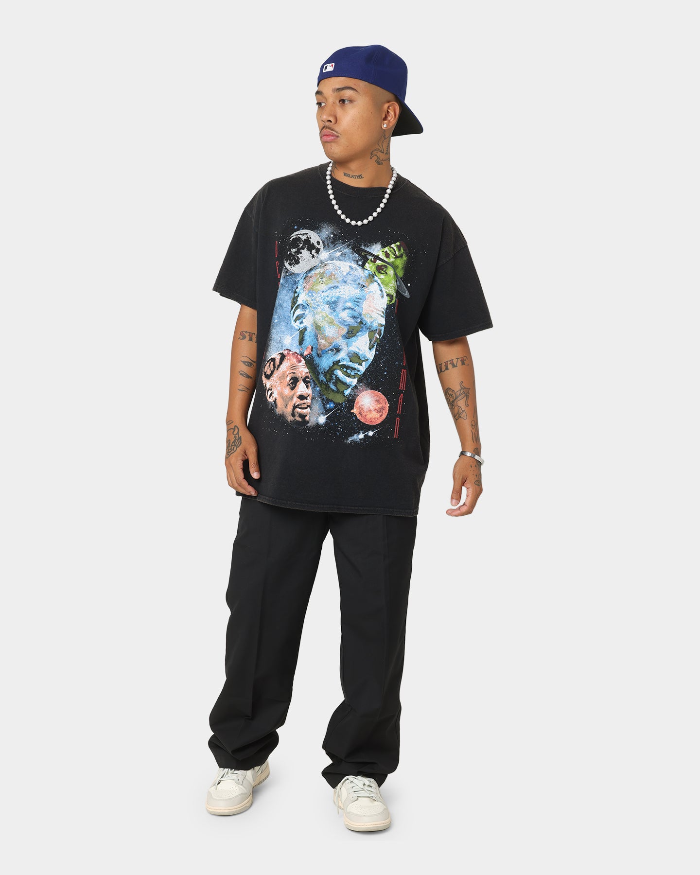 Rodman Brand Astro Head Vintage T-Shirt Black Wash、mySite、zt4zffjzw