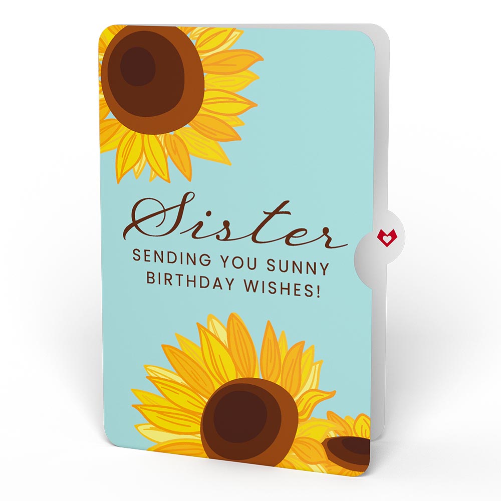 Sunflower Birthday Pop-Up Card and Sentiment Set for Sister、mySite、solidvoid