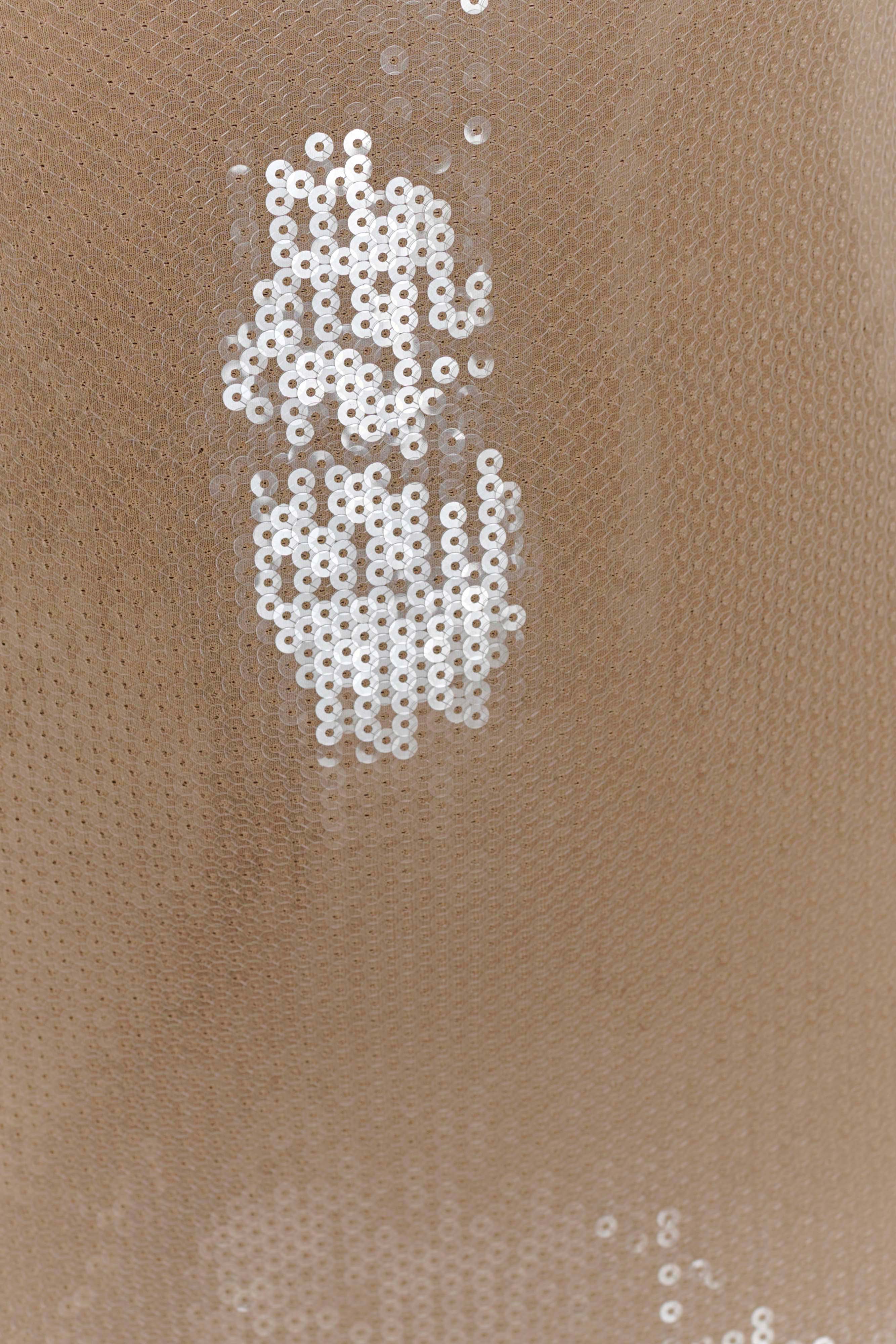 Winston Strapless Sequin Maxi Dress - Taupe、mySite、solidvoid