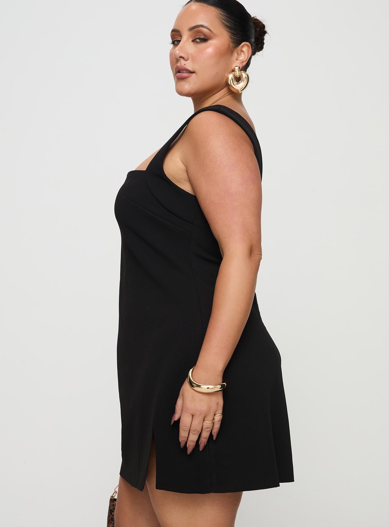 Bombshell Mini Dress Black Curve、mySite、solidvoid