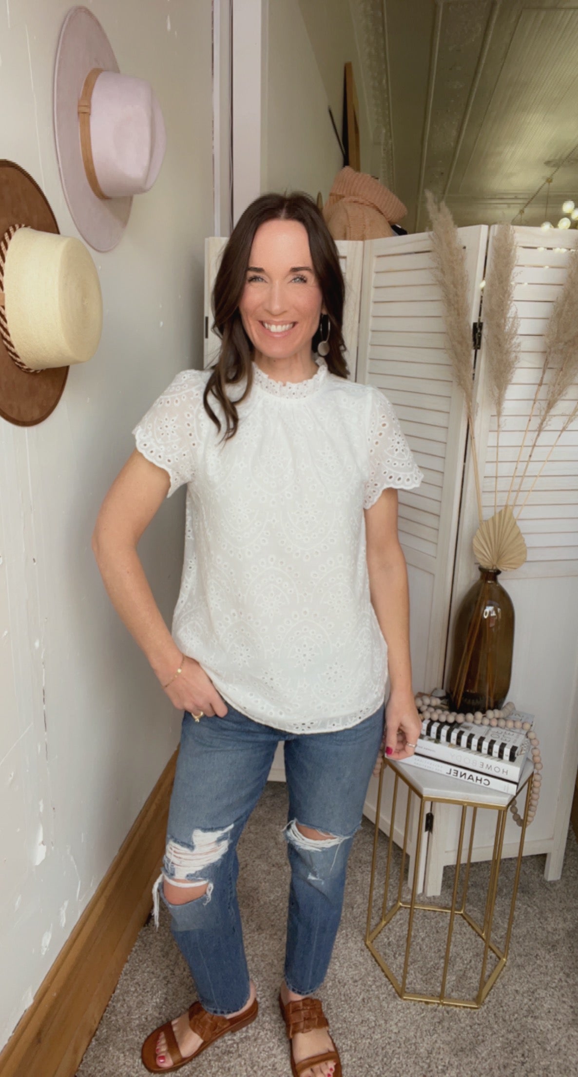 Jody's Eyelet Top、mySite、garagedoors4me