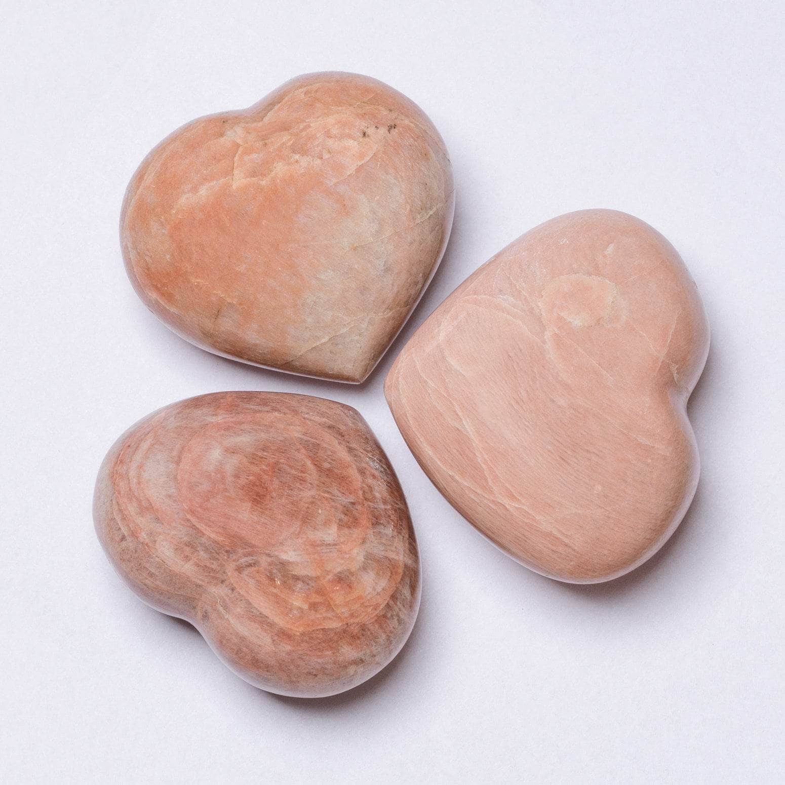 Peach Moonstone Hearts - AAA Premium Quality、mySite、hinf8tx79