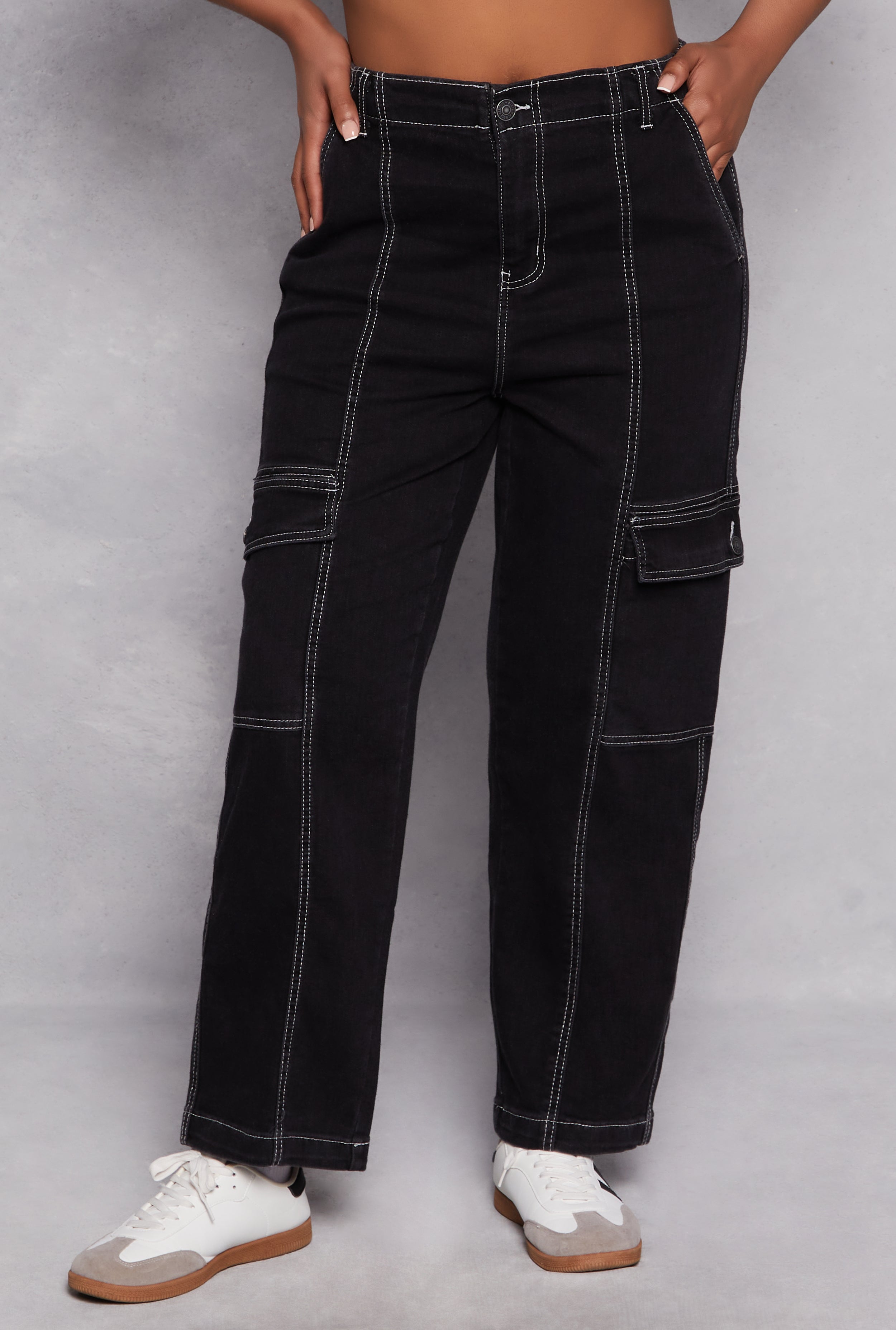 Plus Size Almost Famous Cargo Skater Jeans、mySite、camillekostekn