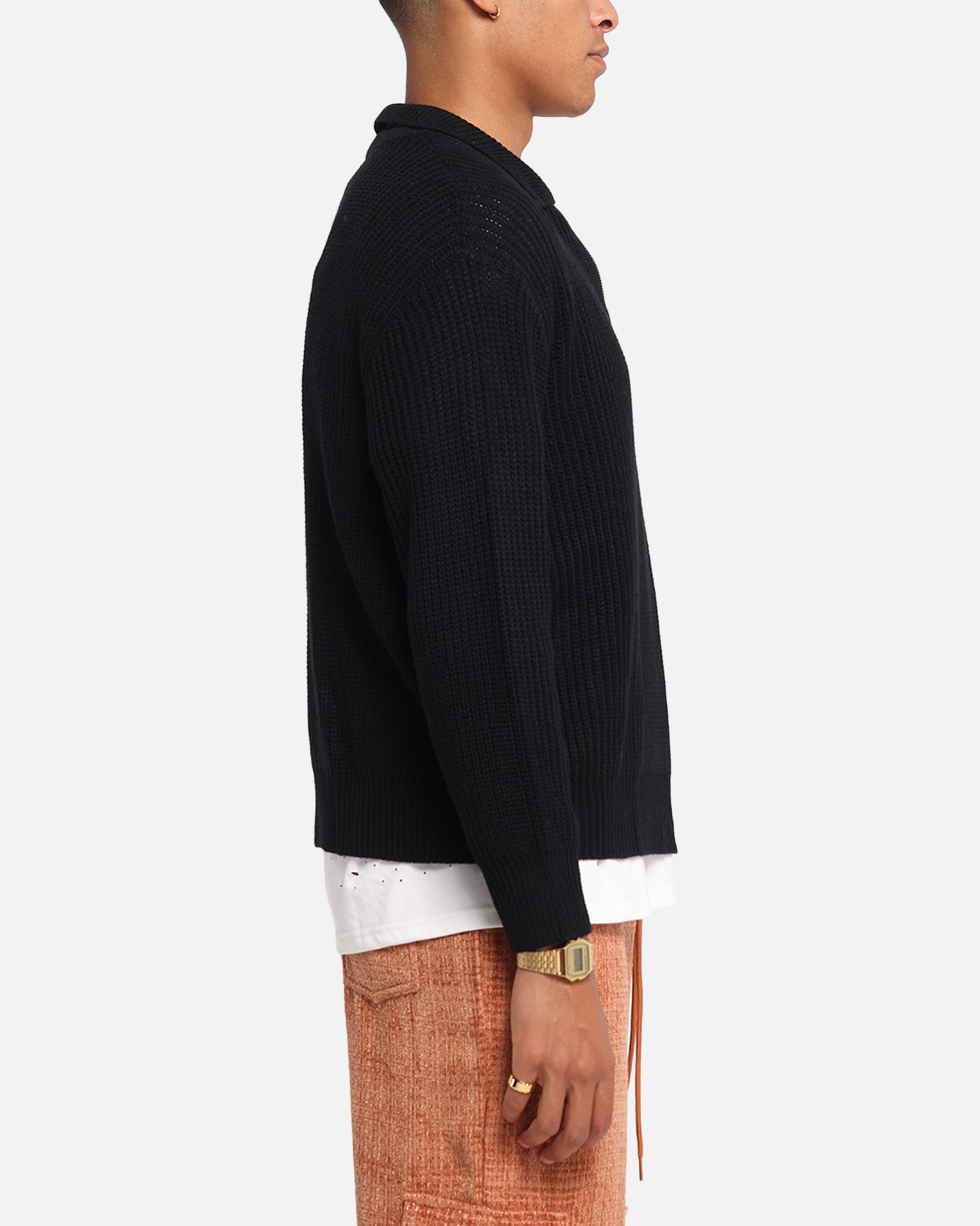 XXIII 3/4 Zip College Jumper Black、mySite、zt4zffjzw