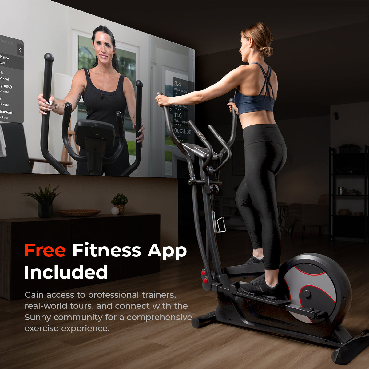  Pro Smart Elliptical Trainer With 15 Levels of Magnetic Resistance、mySite、ghnorth