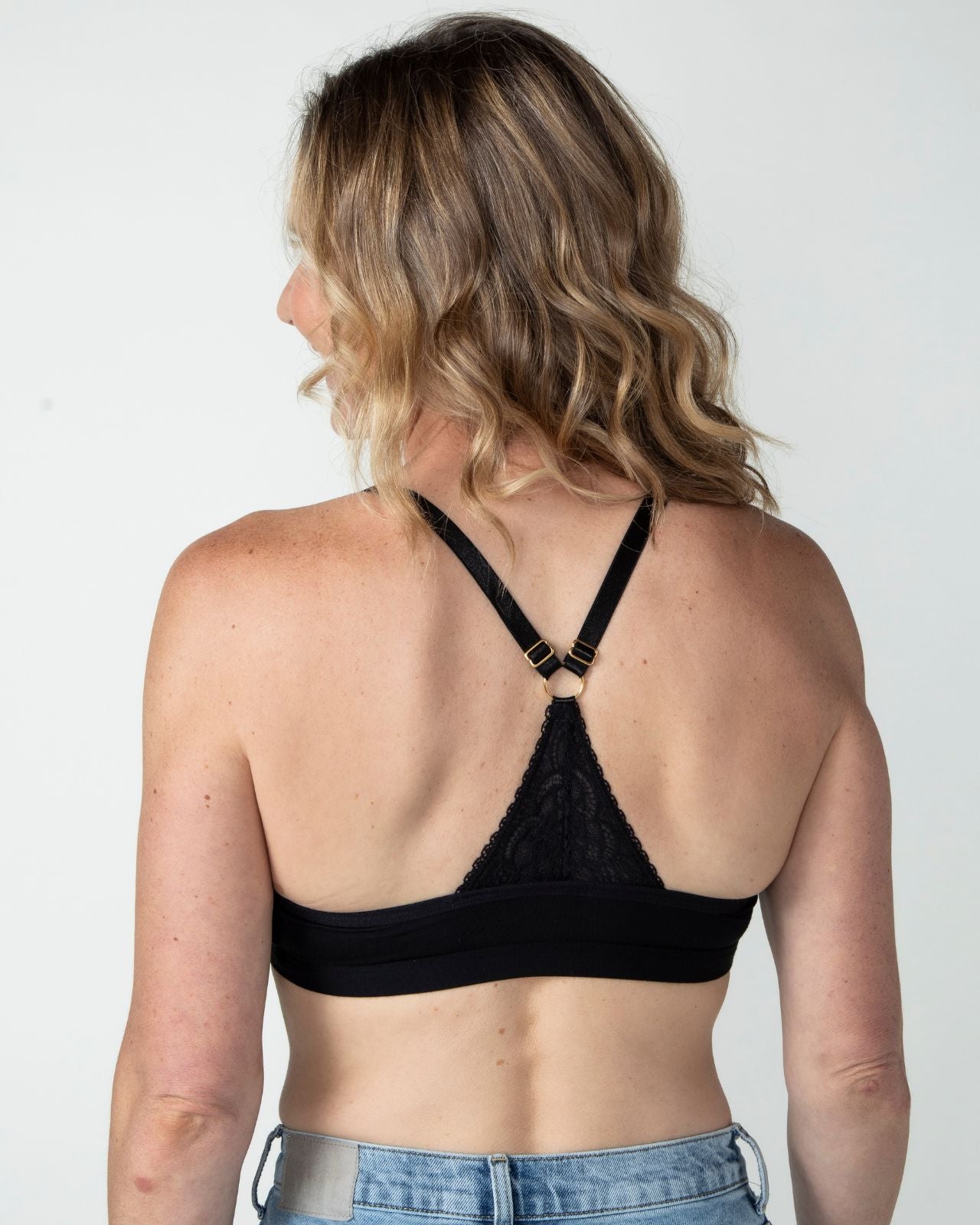 Black Melissa Front Closure Bra、mySite、bengalsvssteelers