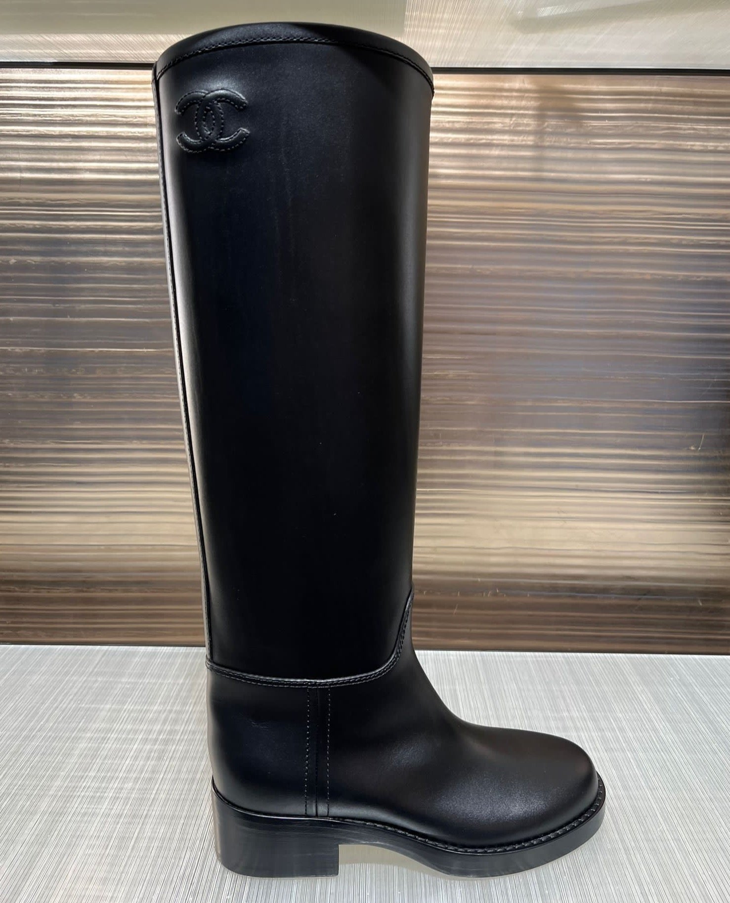 CHANEL Fall-Winter 22/23 black high boots、mySite、garminoutage.com