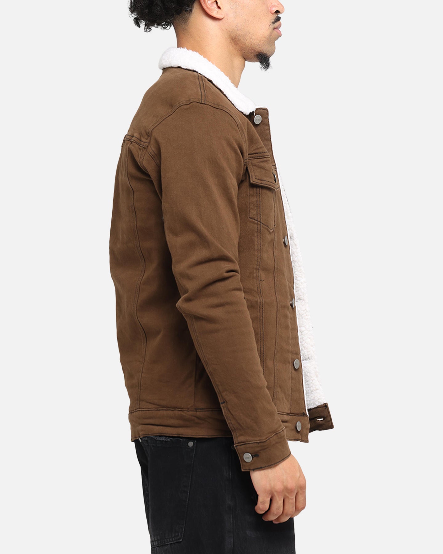 Saint Morta Sherpa Denim Jacket Vintage Brown、mySite、zt4zffjzw