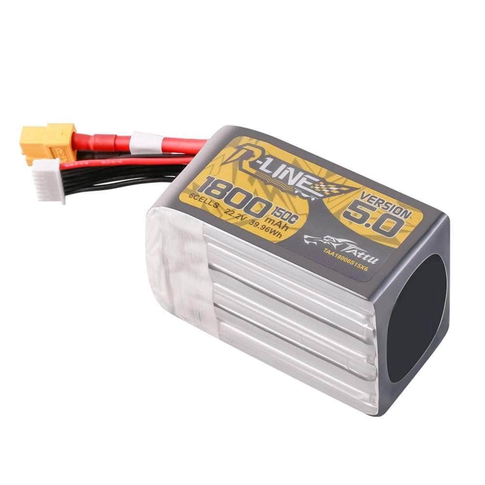  Tattu R-Line Version 5.0 1800mAh 6S 150C 22.2V LiPo Battery - XT60、mySite、merchandisen