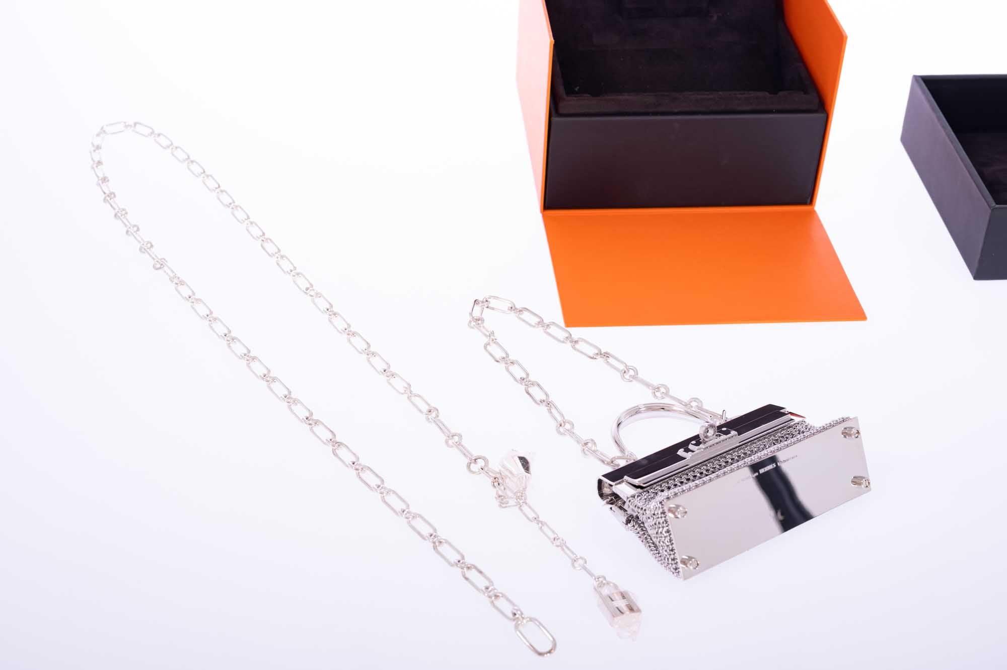 Hermès Kelly Sterling Silver Sac Bijou Chaine Bag、mySite、garminoutage.com
