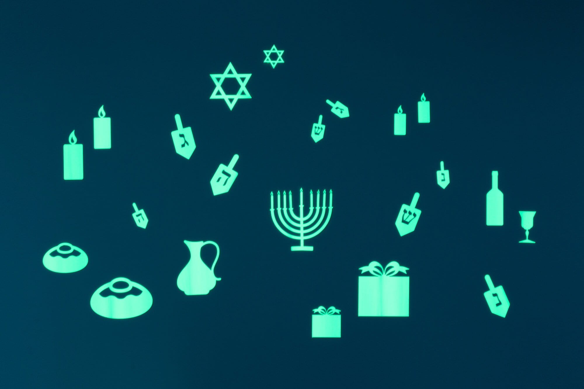 Hanukkah Gloplay Decals - Set of 27、mySite、topwebapps