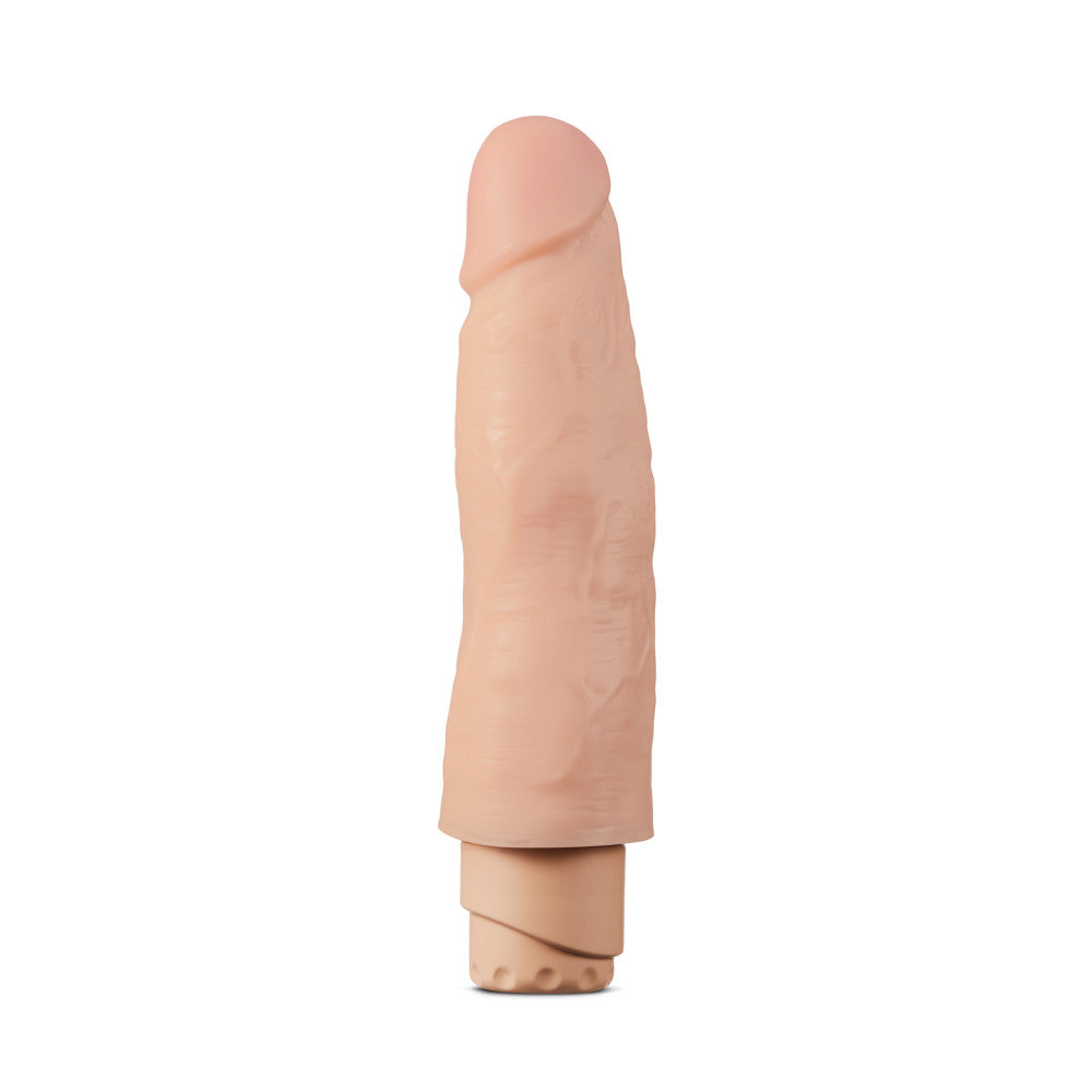 Dr. Skin By Blush® | Cock Vibe 14 Realistic Beige 8-Inch Long Vibrating Dildo、mySite、bottomscart