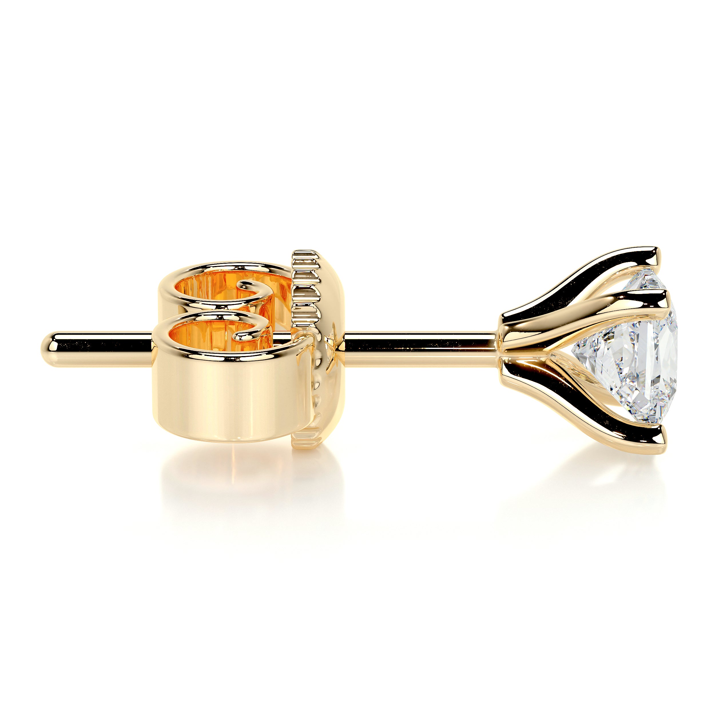 Magnolia Lab Grown Diamond Earrings -18K Yellow Gold、mySite、hinf8tx79