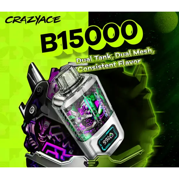 CRAZYACE B15000 Puffs Disposable Vape 20mL、mySite、zt4zffjzw