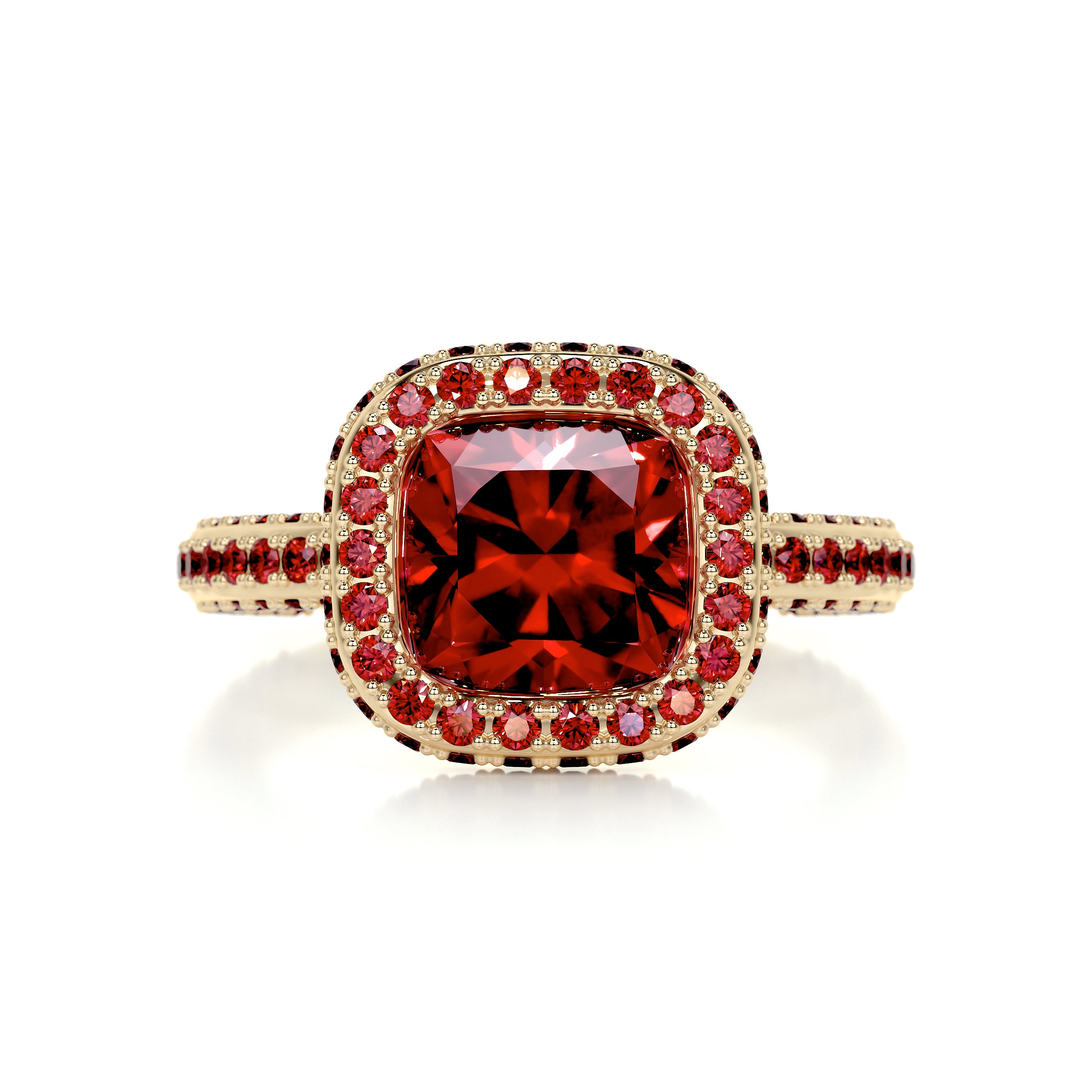 Kim Gemstone Ring (4 Carat) -18K Yellow Gold、mySite、hinf8tx79