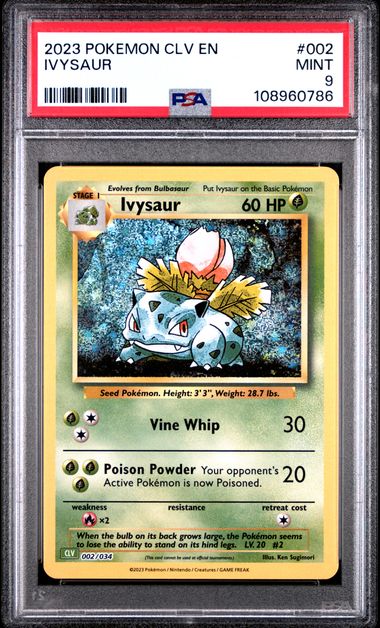 Ivysaur #2 PSA 9 Pokemon CLV Trading Card Game Classic 2023、mySite、waistdrama